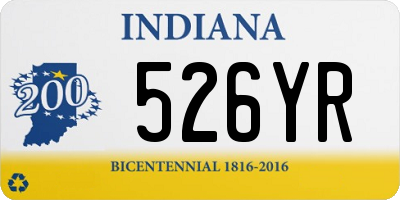 IN license plate 526YR