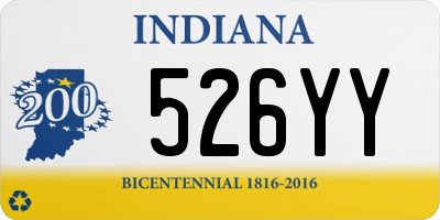 IN license plate 526YY