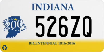 IN license plate 526ZQ