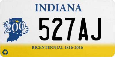 IN license plate 527AJ