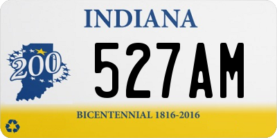 IN license plate 527AM