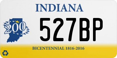 IN license plate 527BP