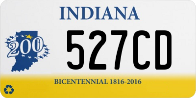 IN license plate 527CD