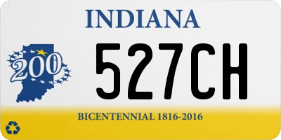 IN license plate 527CH