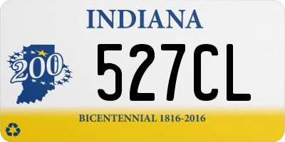 IN license plate 527CL