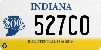 IN license plate 527CO