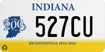 IN license plate 527CU