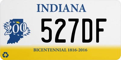 IN license plate 527DF