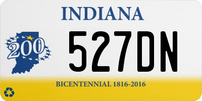 IN license plate 527DN