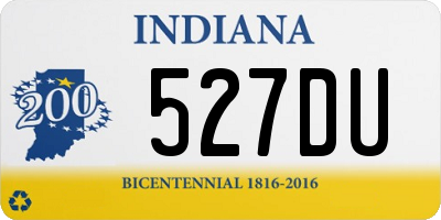 IN license plate 527DU