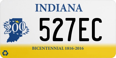 IN license plate 527EC