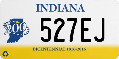 IN license plate 527EJ