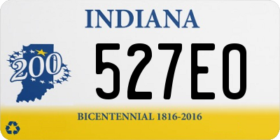 IN license plate 527EO