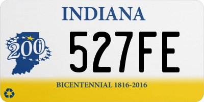 IN license plate 527FE