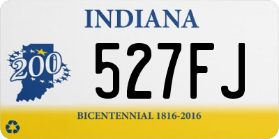 IN license plate 527FJ