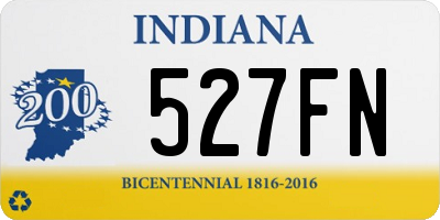 IN license plate 527FN