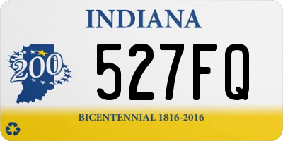 IN license plate 527FQ