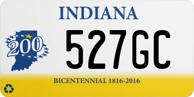 IN license plate 527GC