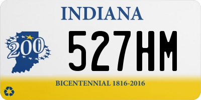 IN license plate 527HM