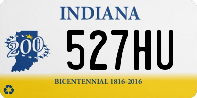 IN license plate 527HU