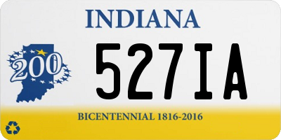IN license plate 527IA
