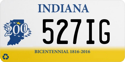 IN license plate 527IG