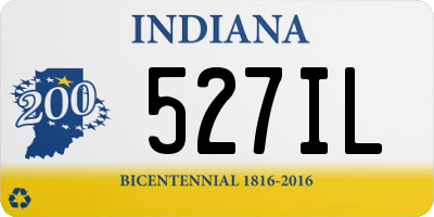 IN license plate 527IL