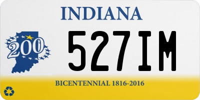 IN license plate 527IM