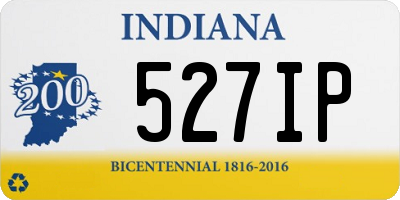 IN license plate 527IP