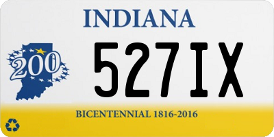 IN license plate 527IX