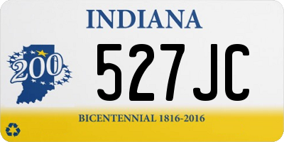 IN license plate 527JC