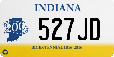 IN license plate 527JD