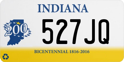 IN license plate 527JQ