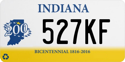 IN license plate 527KF