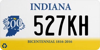 IN license plate 527KH