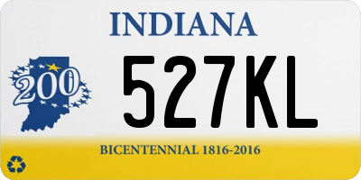 IN license plate 527KL