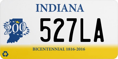 IN license plate 527LA