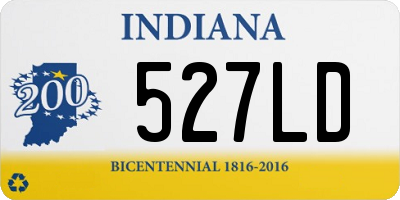 IN license plate 527LD