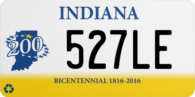 IN license plate 527LE