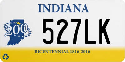 IN license plate 527LK