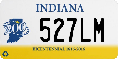 IN license plate 527LM