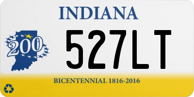 IN license plate 527LT