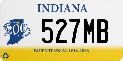 IN license plate 527MB