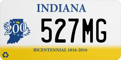 IN license plate 527MG