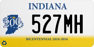 IN license plate 527MH