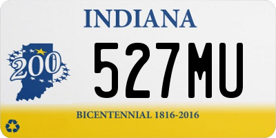 IN license plate 527MU