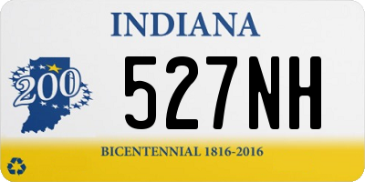 IN license plate 527NH