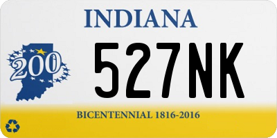 IN license plate 527NK