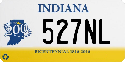 IN license plate 527NL