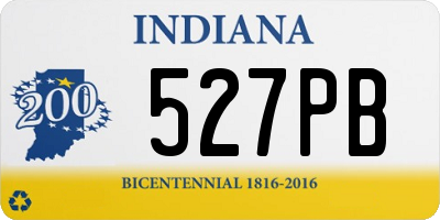 IN license plate 527PB